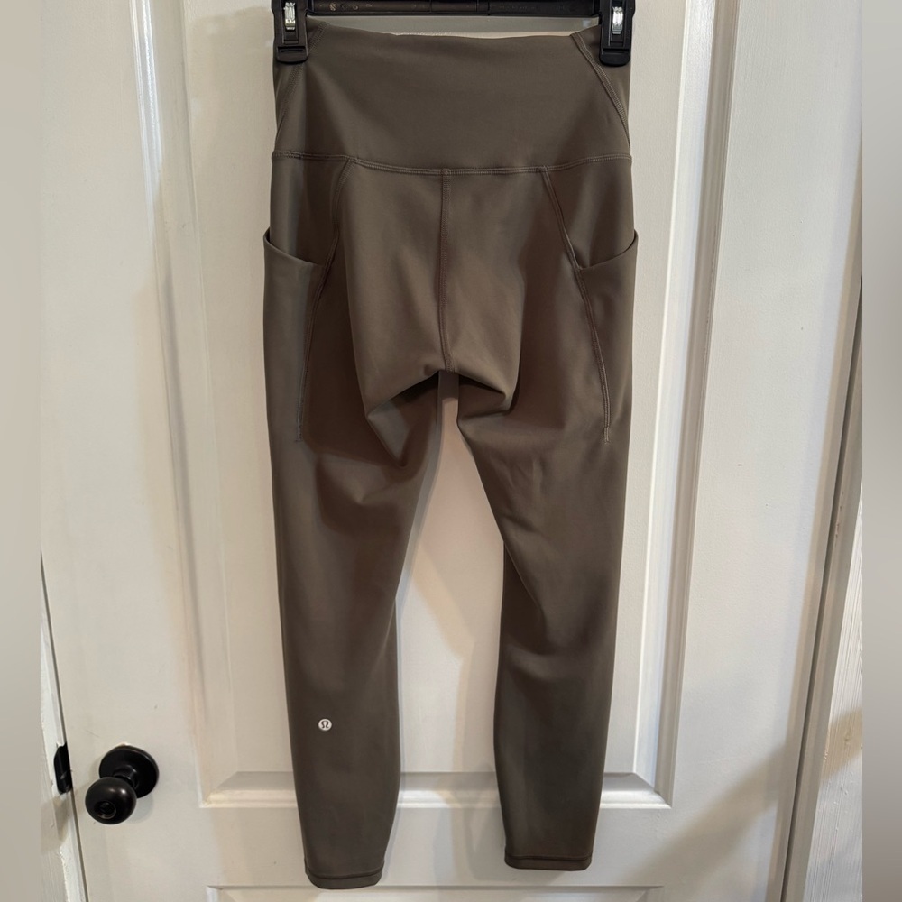 Lululemon Wunder Train High-Rise Tight with Pockets 25" Carob Brown Green - Picture 2 of 12